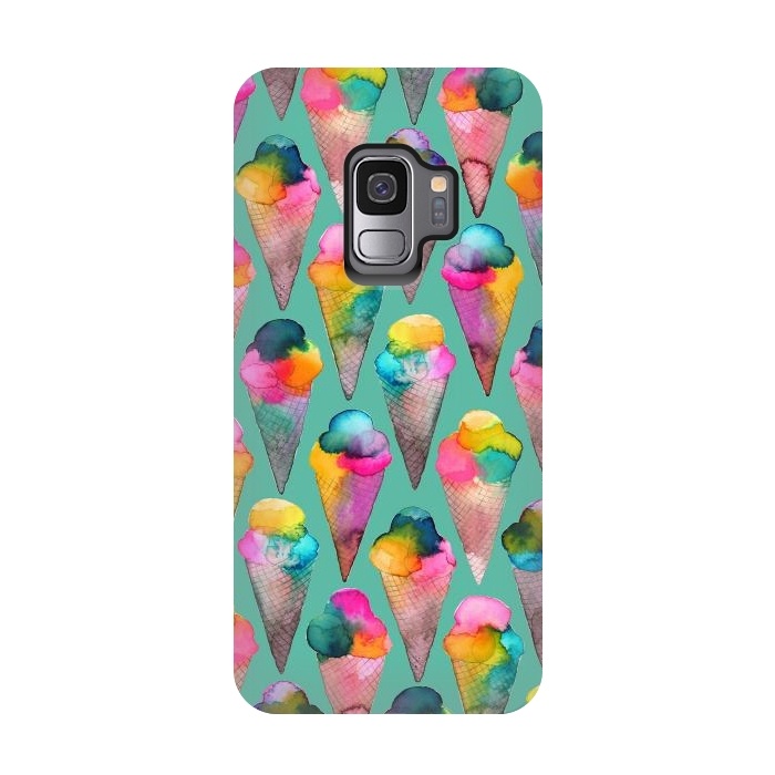 Galaxy S9 StrongFit Ice Cream Summer Cones by Ninola Design