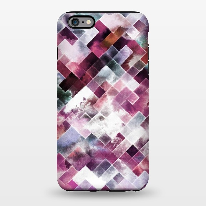 iPhone 6/6s plus StrongFit Moody Geometry Pink Neon by Ninola Design