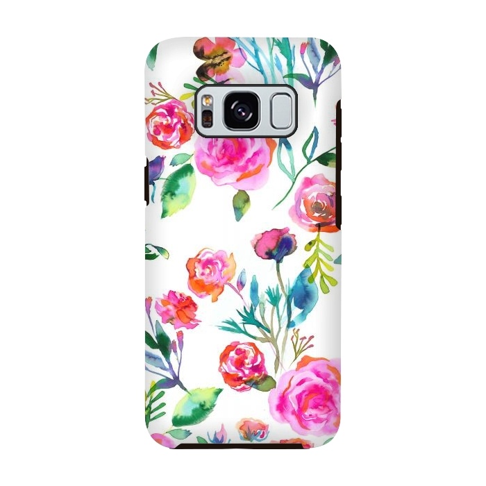 Galaxy S8 StrongFit Romantic Roses Bouquet by Ninola Design