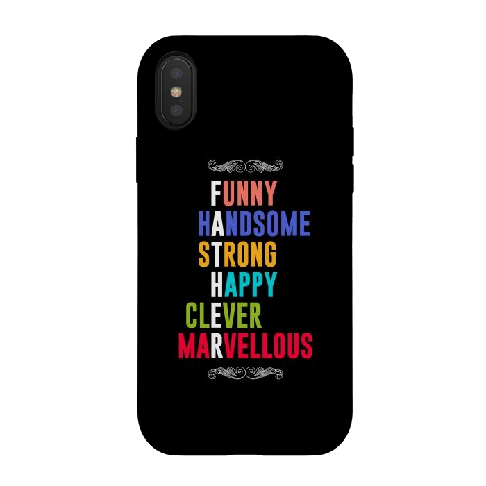 iPhone Xs / X StrongFit father strong by TMSarts