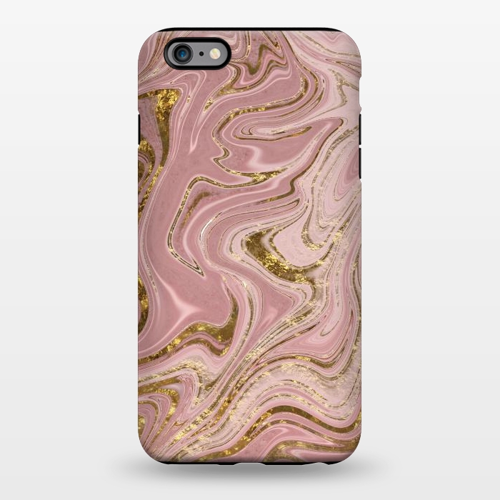 iPhone 6/6s plus StrongFit Rosegold Marbled Elegance 2 by Andrea Haase