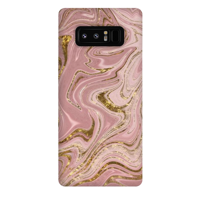Galaxy Note 8 StrongFit Rosegold Marbled Elegance 2 by Andrea Haase