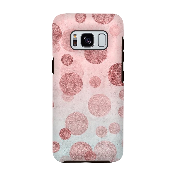 Galaxy S8 StrongFit Rosegold Confetti Elegance by Andrea Haase
