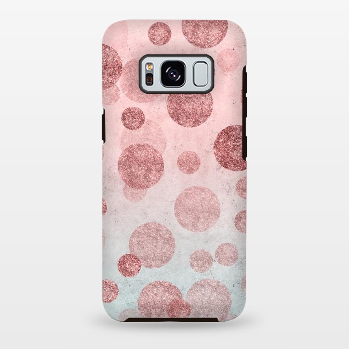 Galaxy S8 plus StrongFit Rosegold Confetti Elegance by Andrea Haase