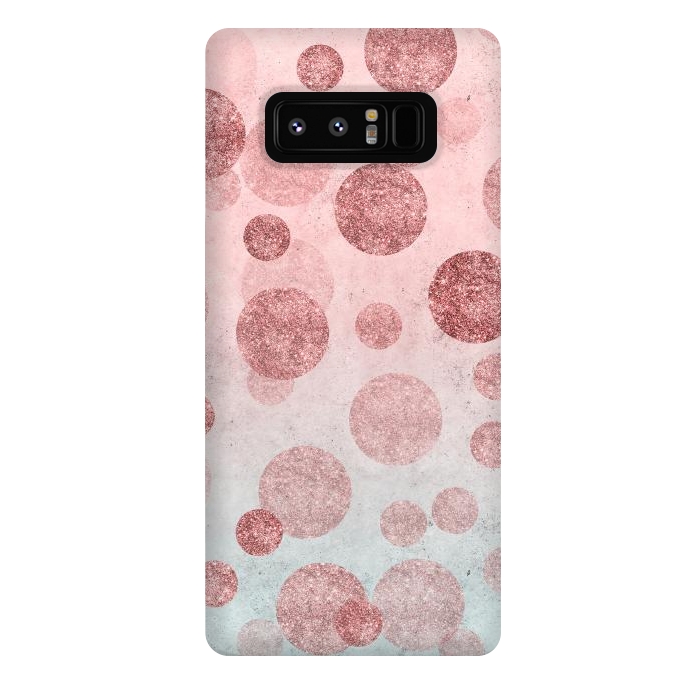 Galaxy Note 8 StrongFit Rosegold Confetti Elegance by Andrea Haase