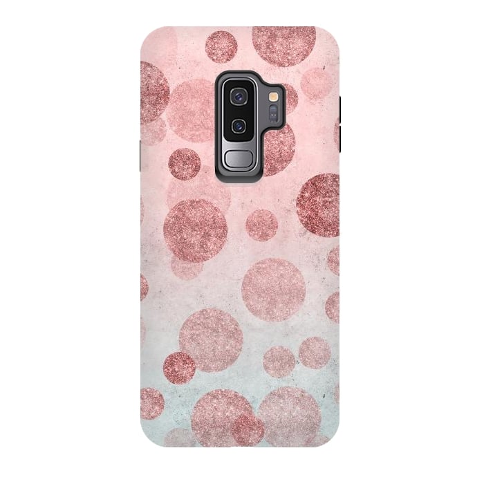 Galaxy S9 plus StrongFit Rosegold Confetti Elegance by Andrea Haase