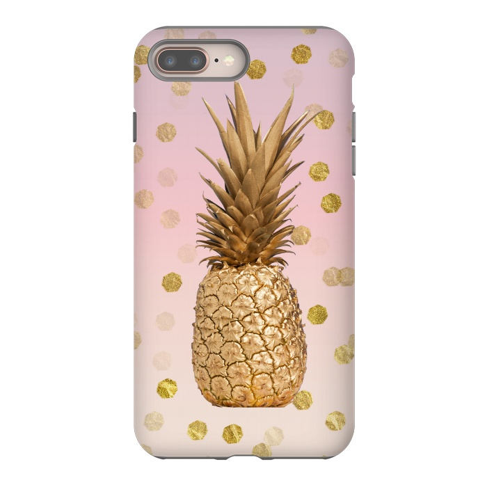 iPhone 7 plus StrongFit Exotic Pineapple Golden Elegance by Andrea Haase