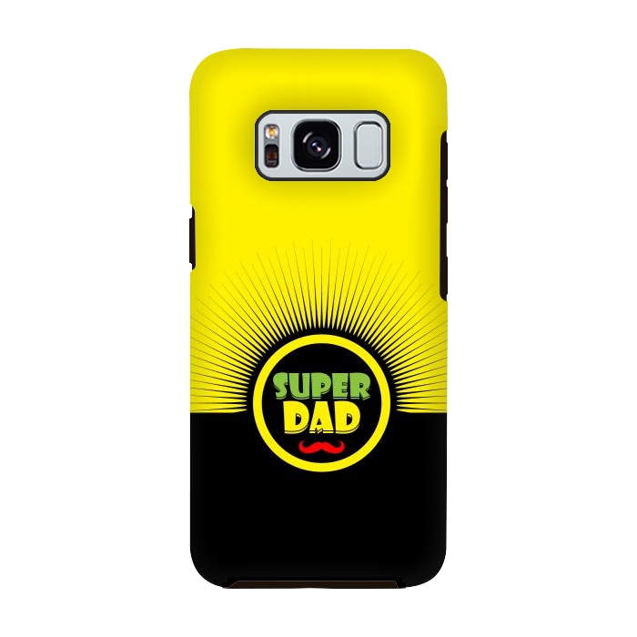Galaxy S8 StrongFit super dad mustache by TMSarts