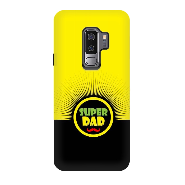 Galaxy S9 plus StrongFit super dad mustache by TMSarts