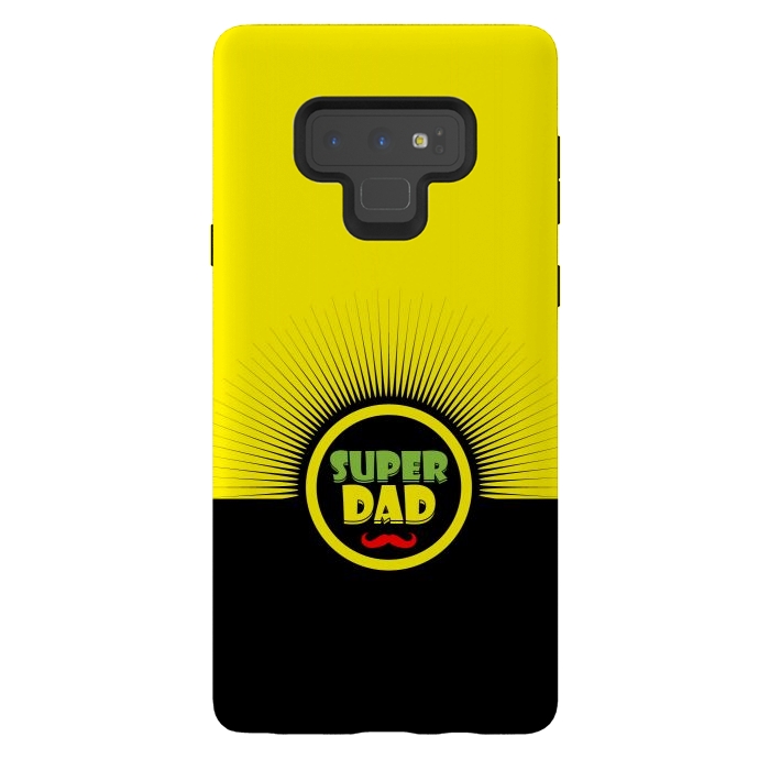 Galaxy Note 9 StrongFit super dad mustache by TMSarts