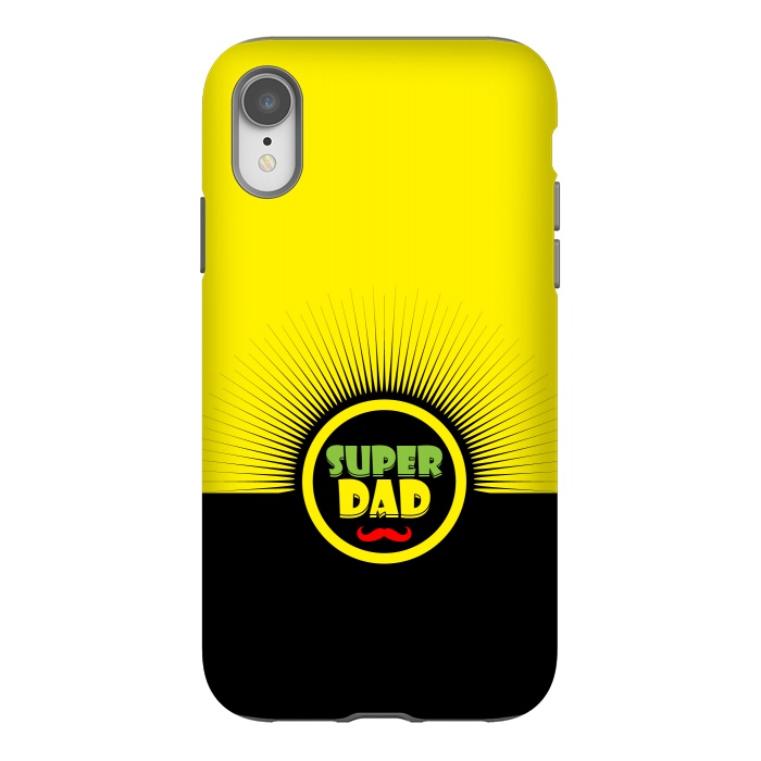 iPhone Xr StrongFit super dad mustache by TMSarts