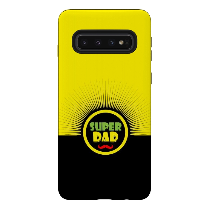Galaxy S10 StrongFit super dad mustache by TMSarts