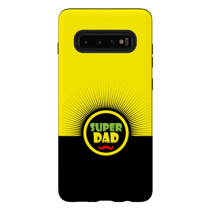 Galaxy S10 plus StrongFit super dad mustache by TMSarts