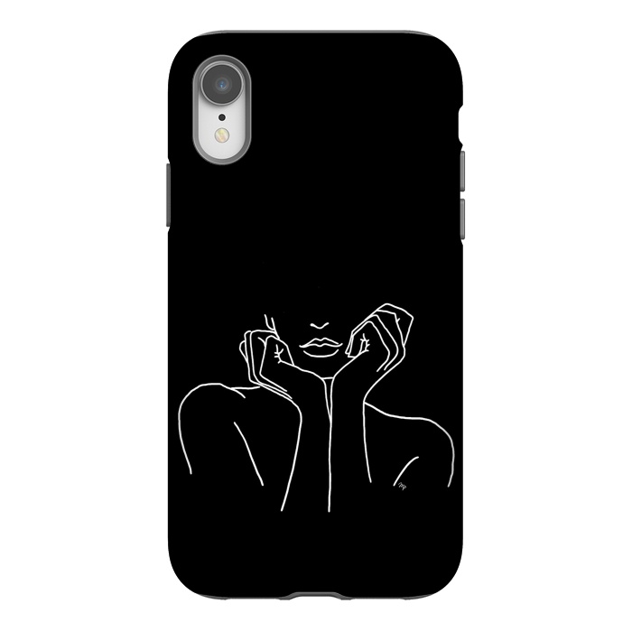 iPhone Xr StrongFit Black Torso by Martina
