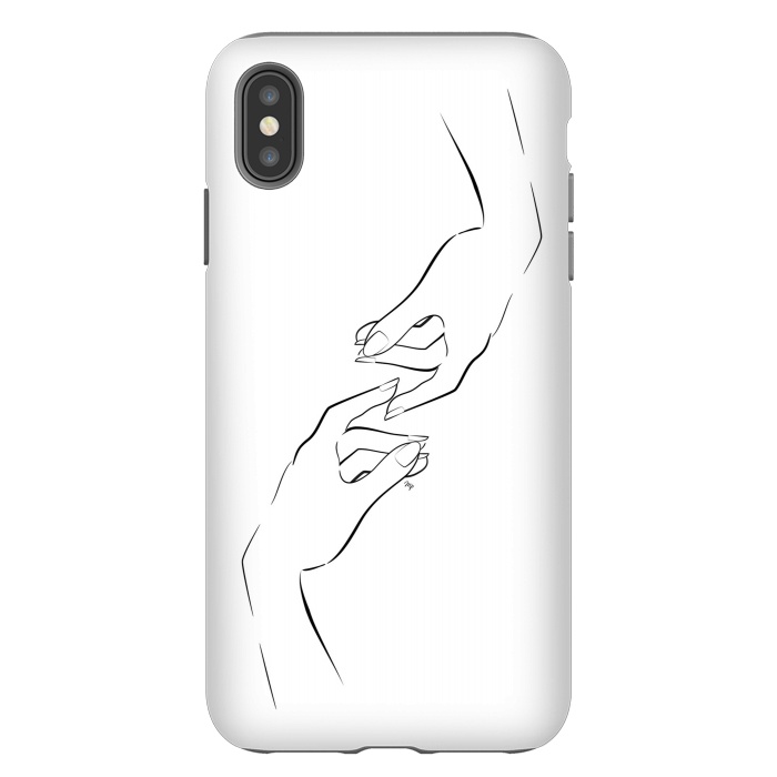 iPhone Xs Max StrongFit Hand Touch by Martina