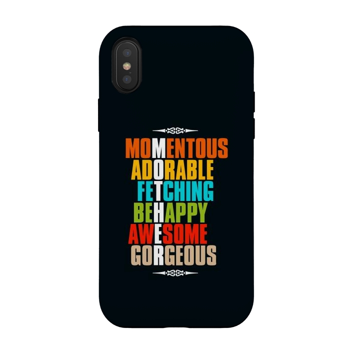iPhone Xs / X StrongFit awesome mother by TMSarts
