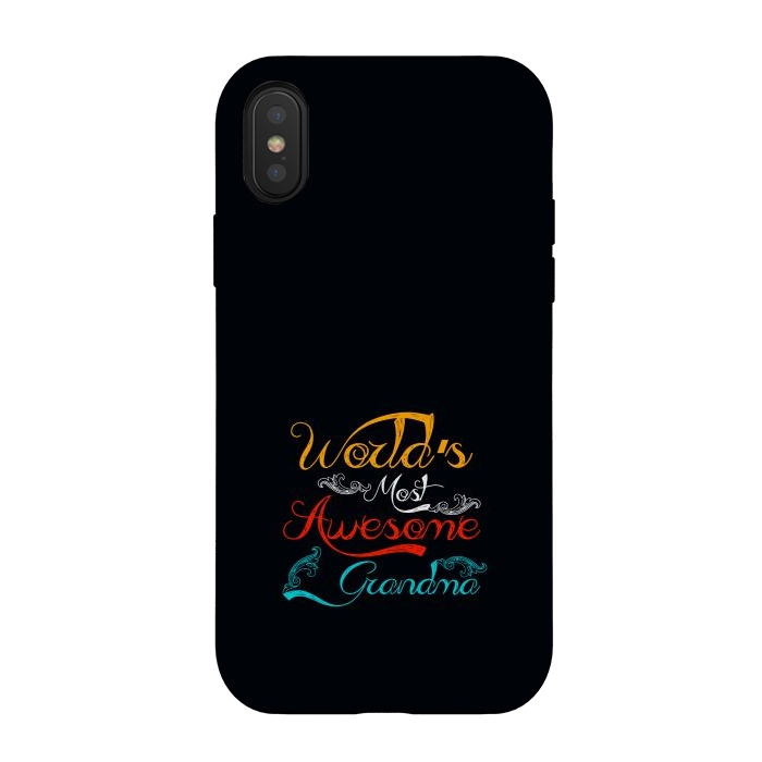 iPhone Xs / X StrongFit awesome grandma by TMSarts
