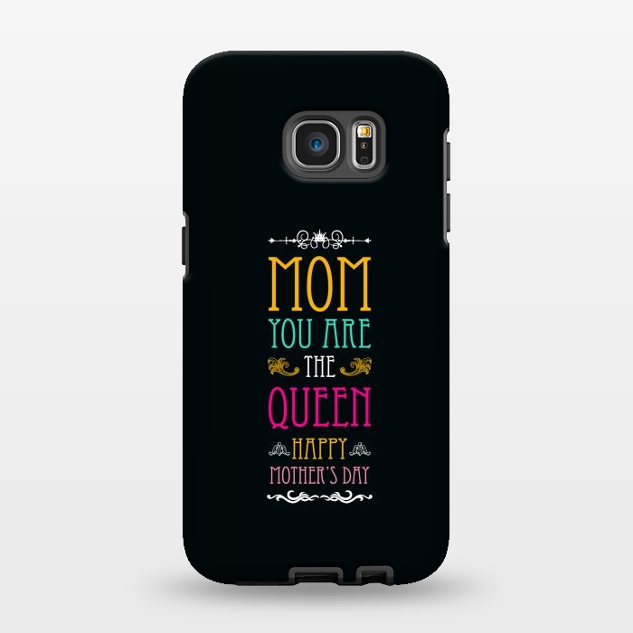 Galaxy S7 EDGE StrongFit mom you are the queen by TMSarts