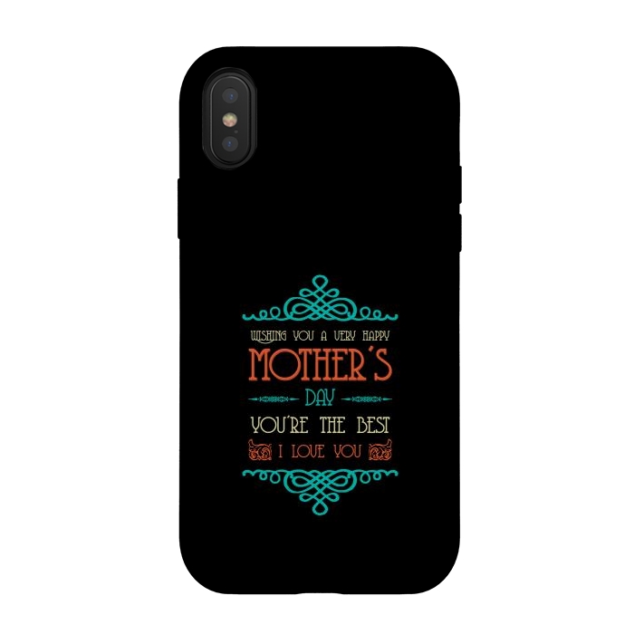 iPhone Xs / X StrongFit wishing mothers day by TMSarts
