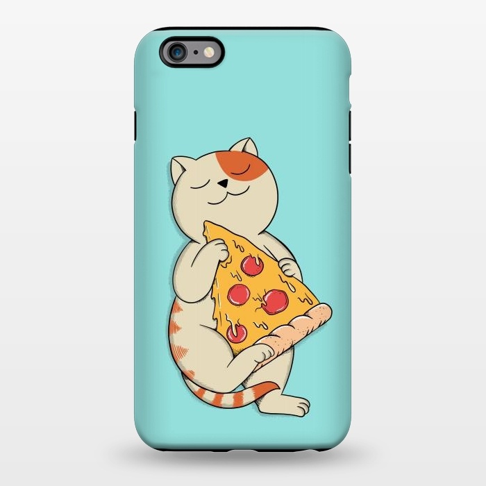 iPhone 6/6s plus StrongFit Cat and Pizza by Coffee Man