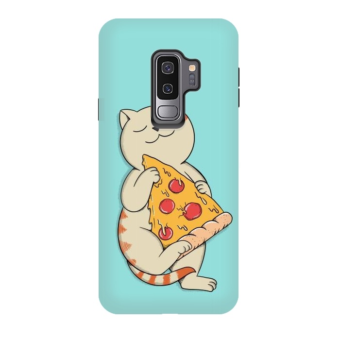 Galaxy S9 plus StrongFit Cat and Pizza by Coffee Man
