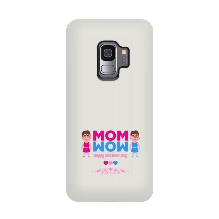 Galaxy S9 StrongFit mom wow cartoon by TMSarts