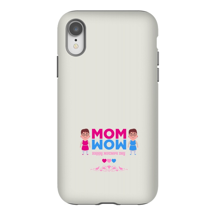 iPhone Xr StrongFit mom wow cartoon by TMSarts