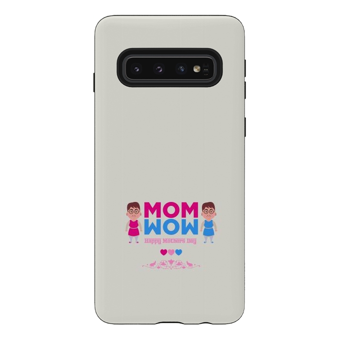 Galaxy S10 StrongFit mom wow cartoon by TMSarts
