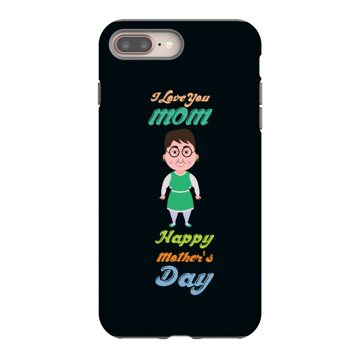 iPhone 7 plus StrongFit cartoon mom by TMSarts