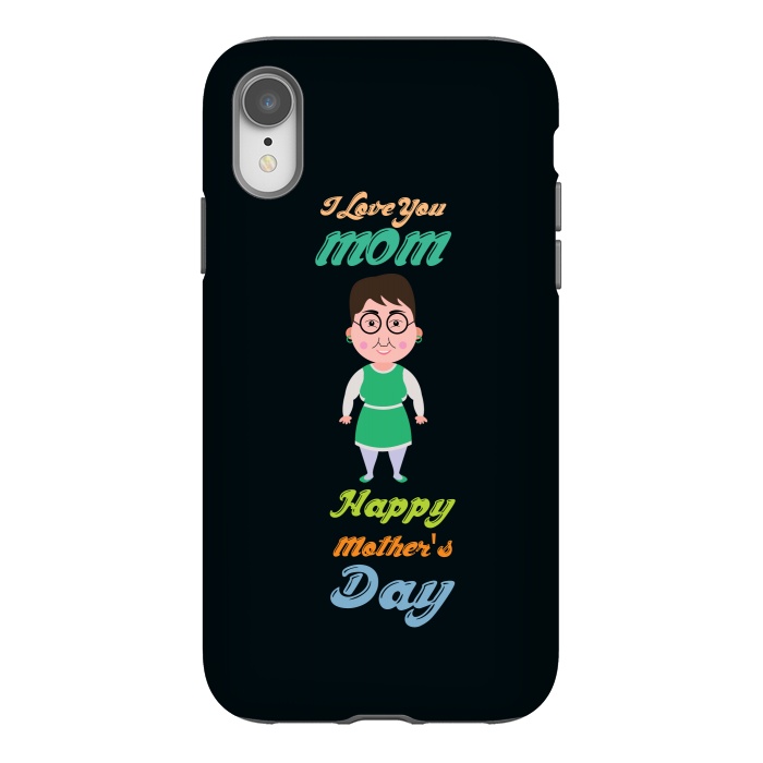 iPhone Xr StrongFit cartoon mom by TMSarts