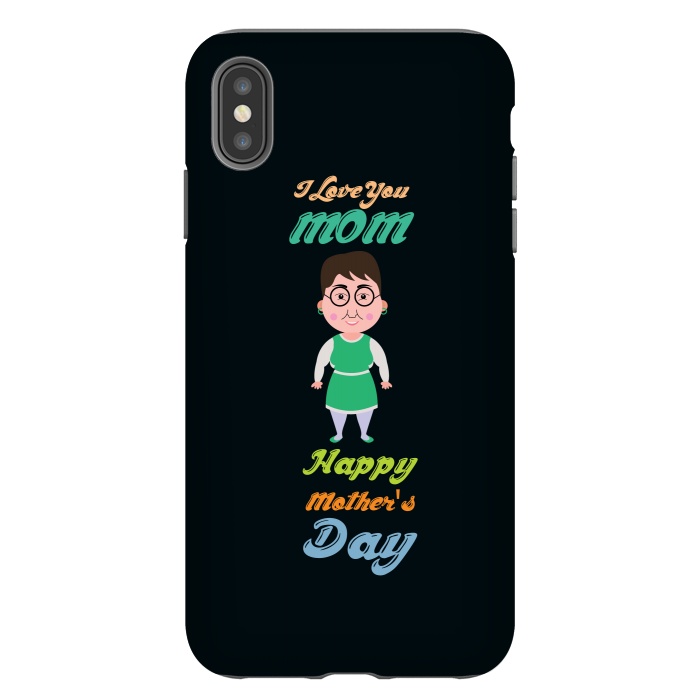 iPhone Xs Max StrongFit cartoon mom by TMSarts