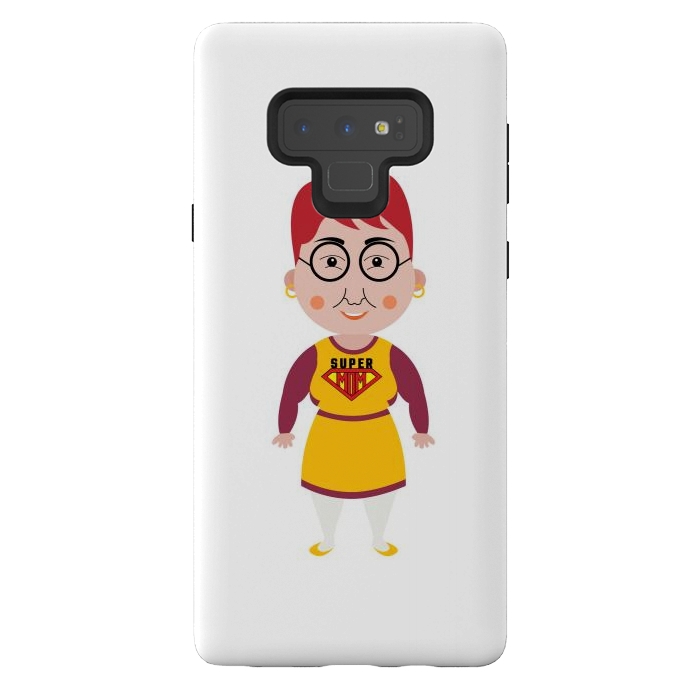 Galaxy Note 9 StrongFit super mom cartoon by TMSarts