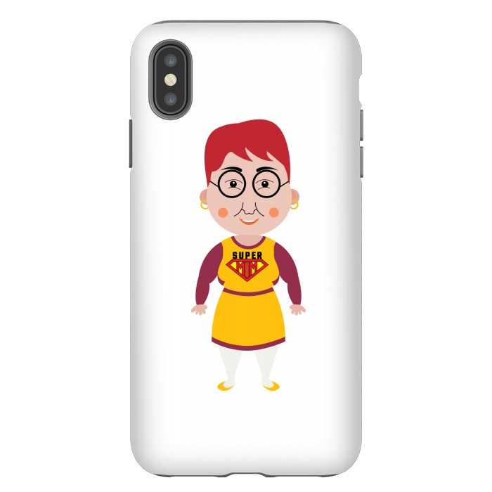 iPhone Xs Max StrongFit super mom cartoon by TMSarts