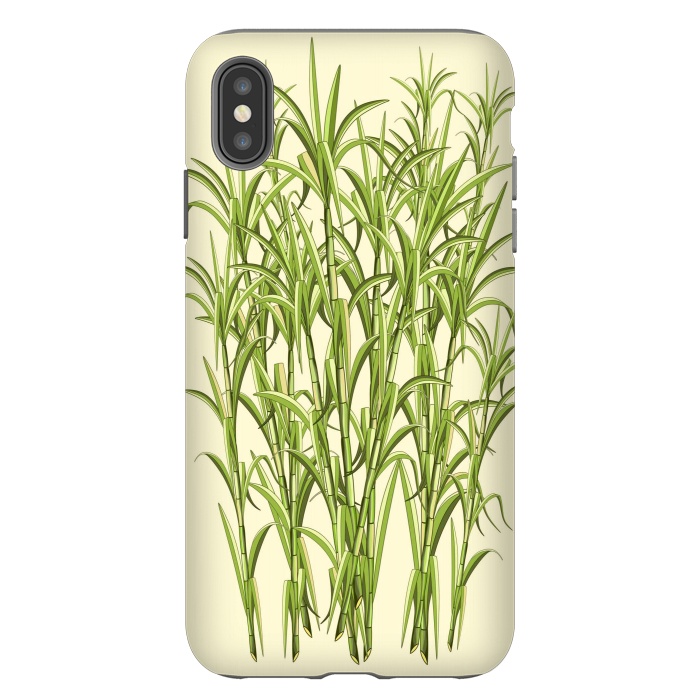 iPhone Xs Max StrongFit Sugar Cane Exotic Plant by BluedarkArt