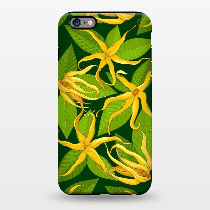 iPhone 6/6s plus StrongFit Ylang Ylang Exotic Scented Flowers and Leaves by BluedarkArt