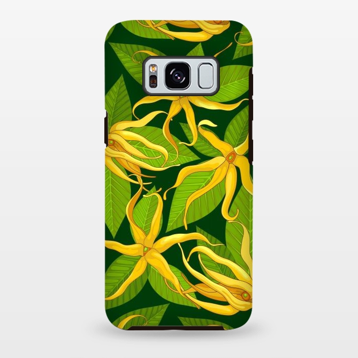 Galaxy S8 plus StrongFit Ylang Ylang Exotic Scented Flowers and Leaves by BluedarkArt