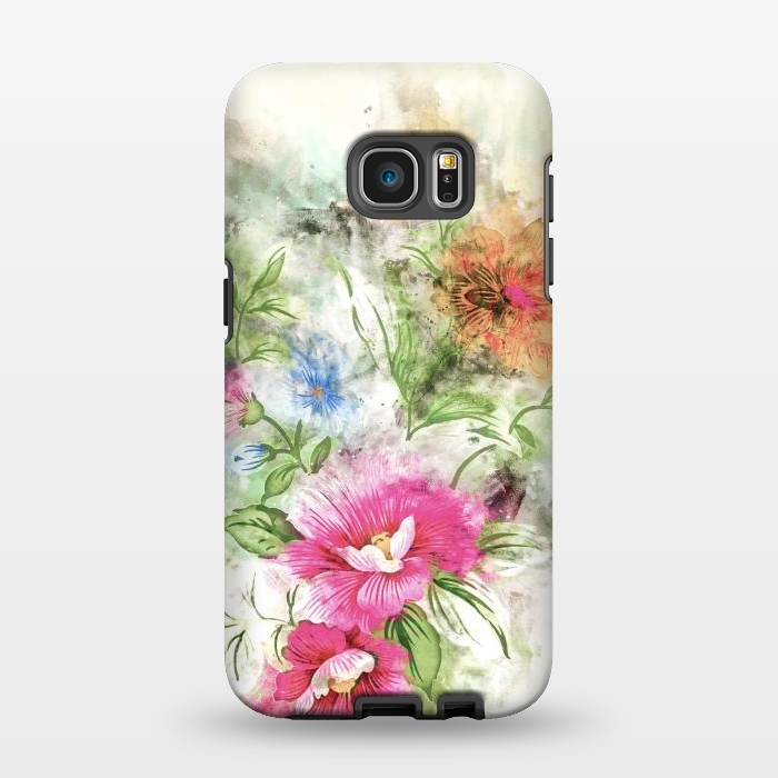 Galaxy S7 EDGE StrongFit Couple of Flowers by Creativeaxle