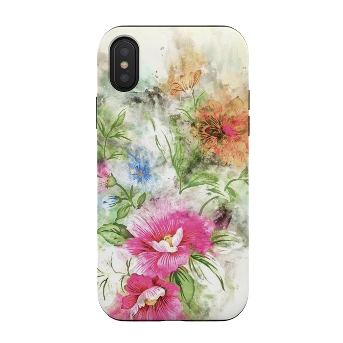 iPhone Xs / X StrongFit Couple of Flowers by Creativeaxle
