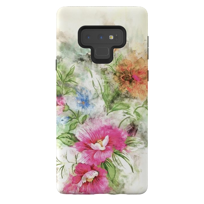 Galaxy Note 9 StrongFit Couple of Flowers by Creativeaxle