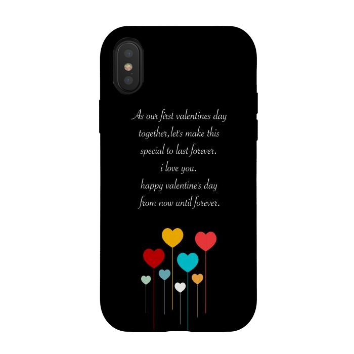 iPhone Xs / X StrongFit first valentines  by TMSarts