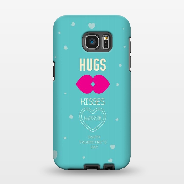 Galaxy S7 EDGE StrongFit hug kisses by TMSarts