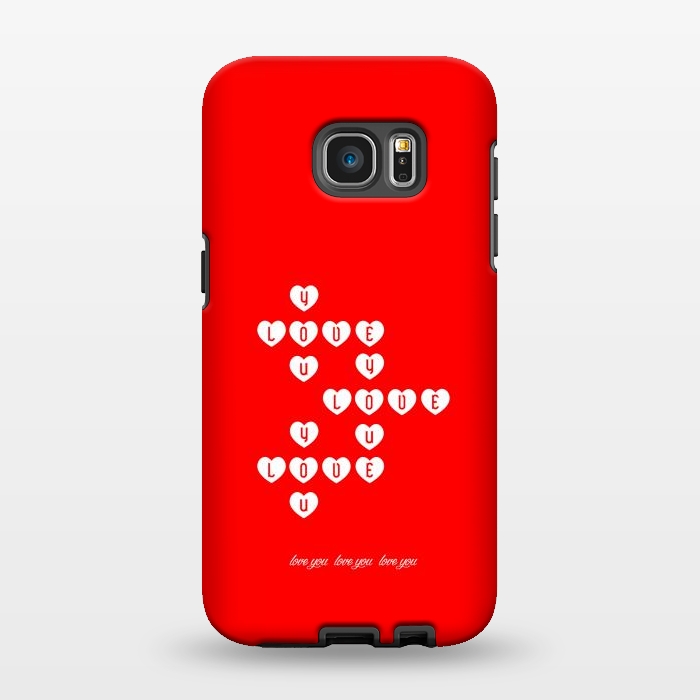 Galaxy S7 EDGE StrongFit love you love you by TMSarts