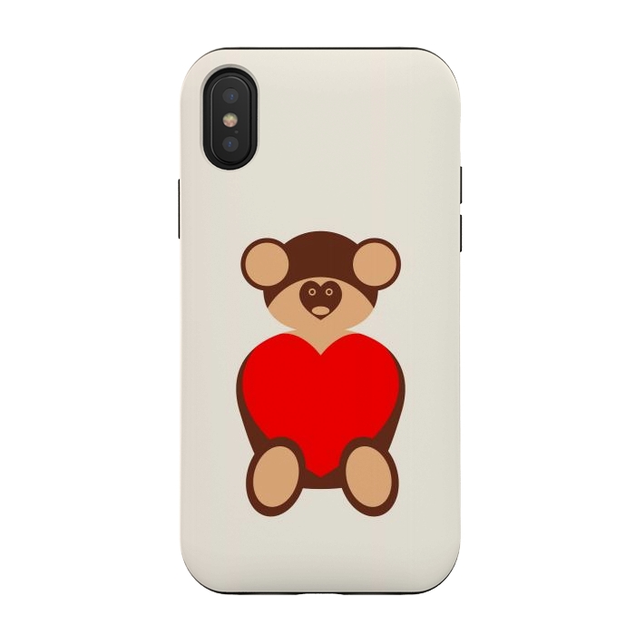 iPhone Xs / X StrongFit valentine daddy bear by TMSarts