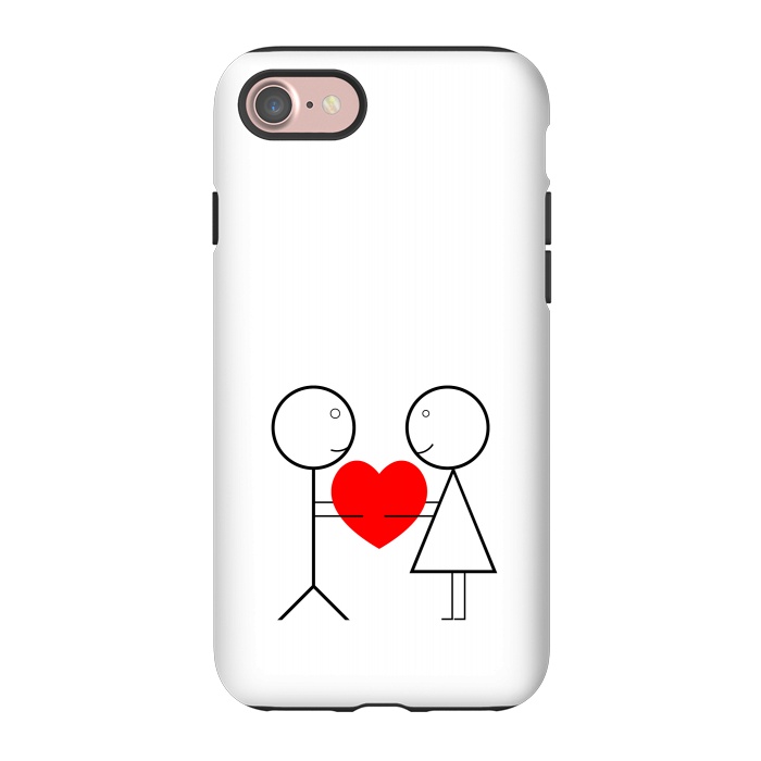 iPhone 7 StrongFit stick figure love by TMSarts