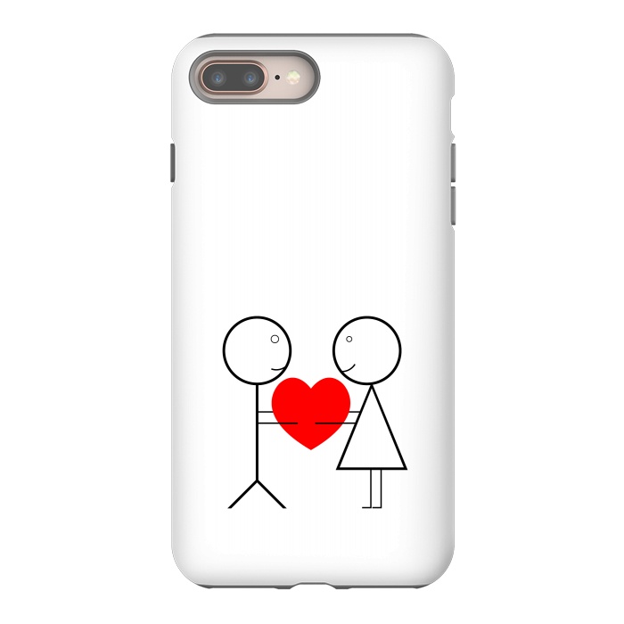 iPhone 7 plus StrongFit stick figure love by TMSarts
