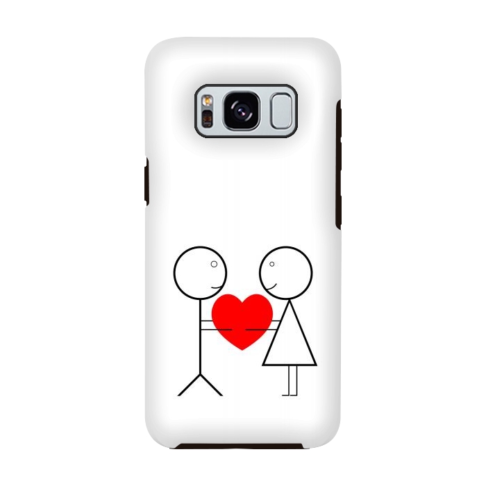 Galaxy S8 StrongFit stick figure love by TMSarts