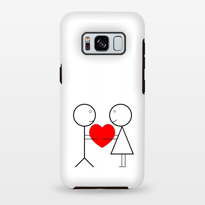 Galaxy S8 plus StrongFit stick figure love by TMSarts