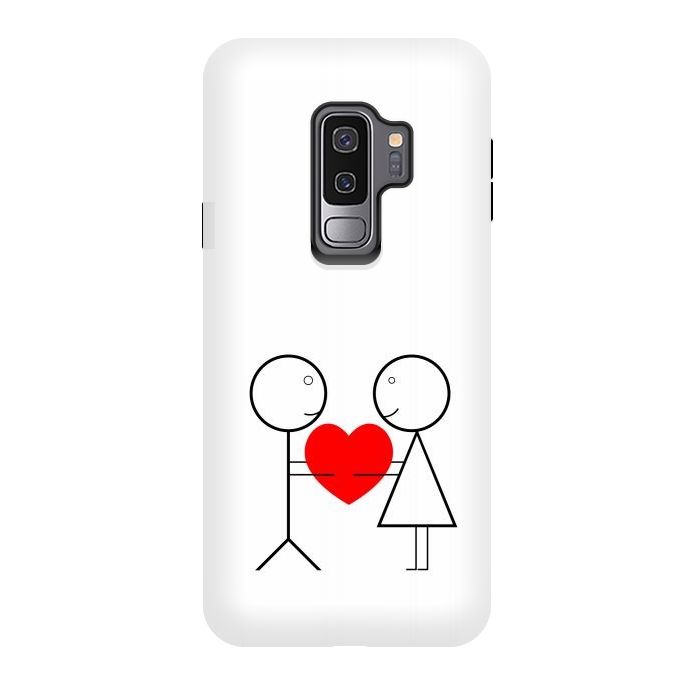 Galaxy S9 plus StrongFit stick figure love by TMSarts