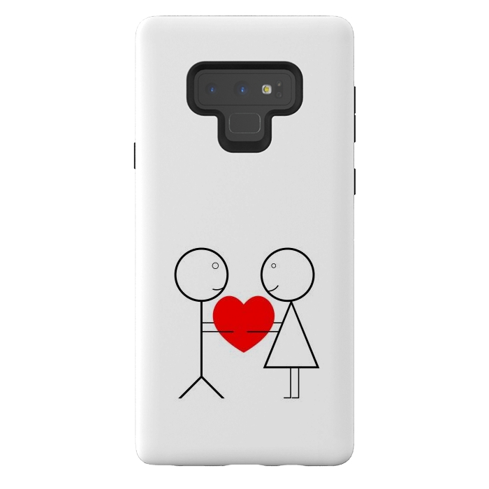 Galaxy Note 9 StrongFit stick figure love by TMSarts