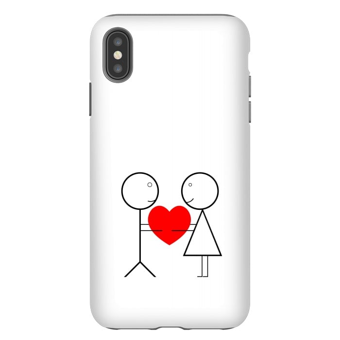 iPhone Xs Max StrongFit stick figure love by TMSarts